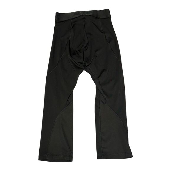 Adidas Legging Capri Womens Small Black Alpha Skin Cropped Yoga Pants - Picture 2 of 9